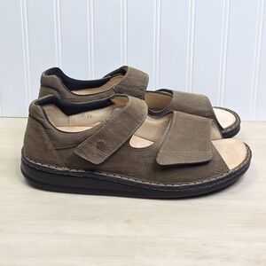 Finn Comfort Prevention Line Formal Leather Sandal Tobacco Nubuck Size 10.5 US
